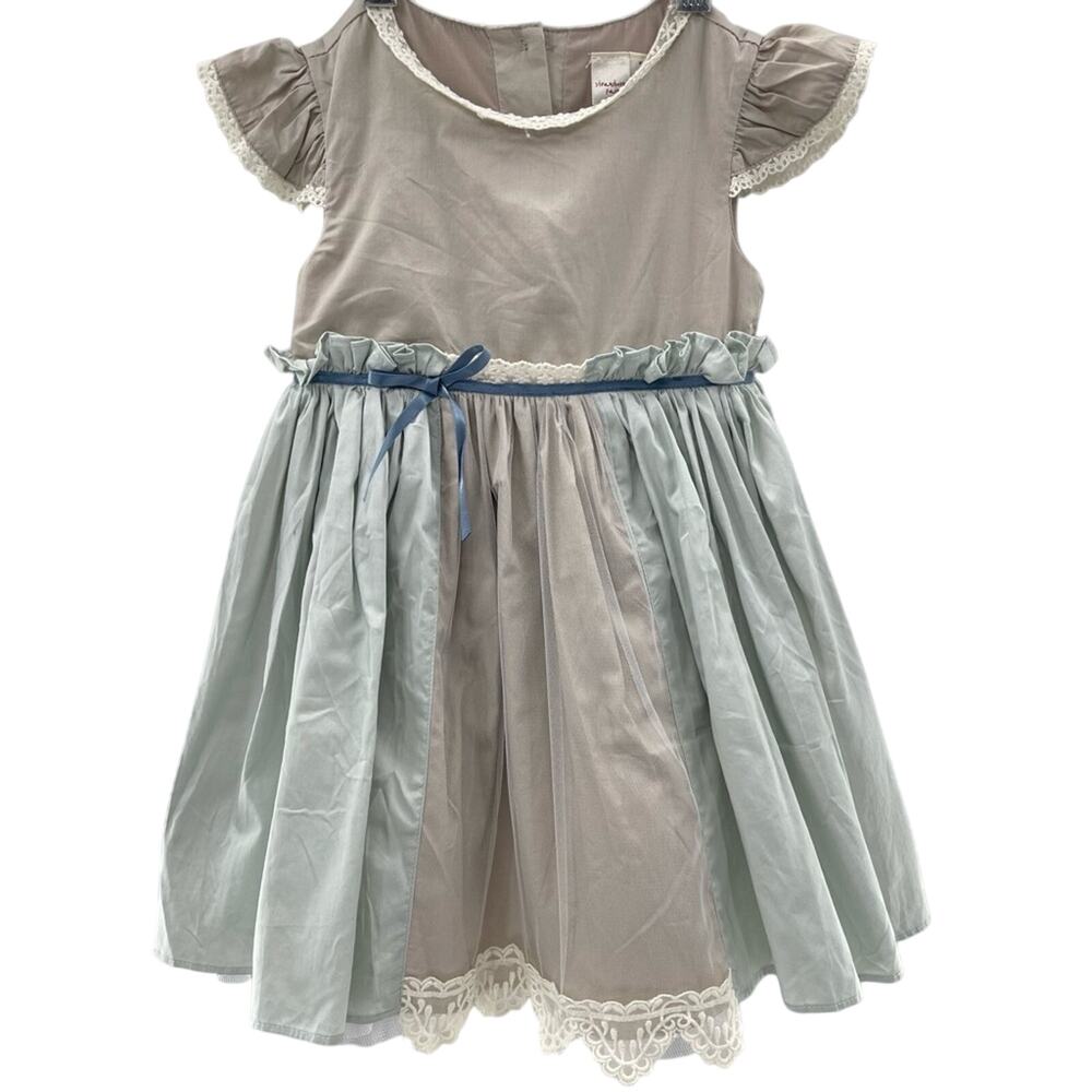 Strawberry Faire Girl’s Sweet Cap Sleeve Tulle Layered Full Dress Size 3 Toddler
